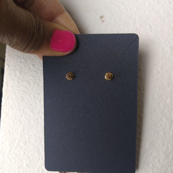 Gold Post Back Exaggerated Cascading Magnolias Drop Statement Earrings - Picture 5 of 9